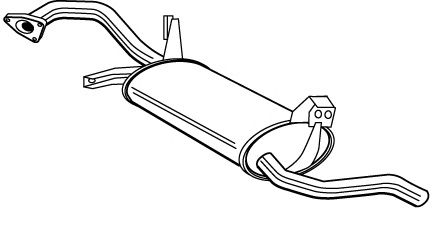 Глушитель WALKER 22743