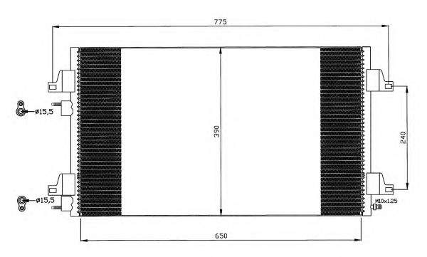 Радиатор кондиционера NRF 35760