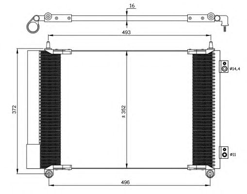 Радіатор кондиціонера NRF 35899