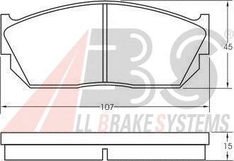 Тормозные колодки A.B.S. 36495