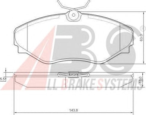 Тормозные колодки A.B.S. 37342