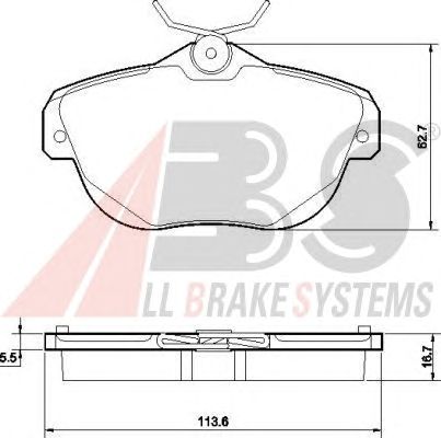 Тормозные колодки A.B.S. 37539