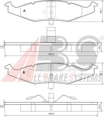 Тормозные колодки A.B.S. 38633