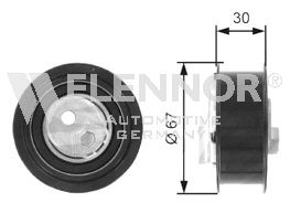 Натяжной ролик ремня ГРМ FLENNOR FS99355