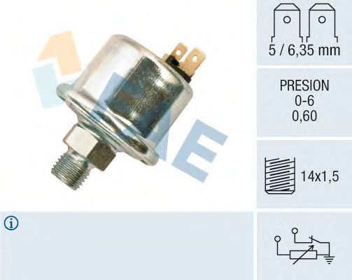 Датчик давления масла FAE 14580