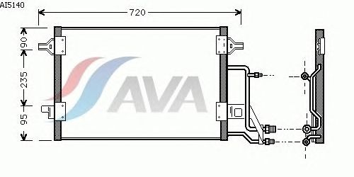 Радиатор кондиционера AVA QUALITY COOLING AI5140
