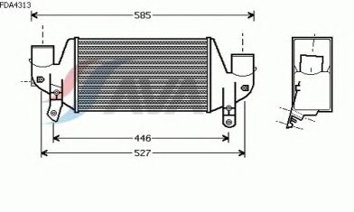 Интеркулер AVA QUALITY COOLING FDA4313