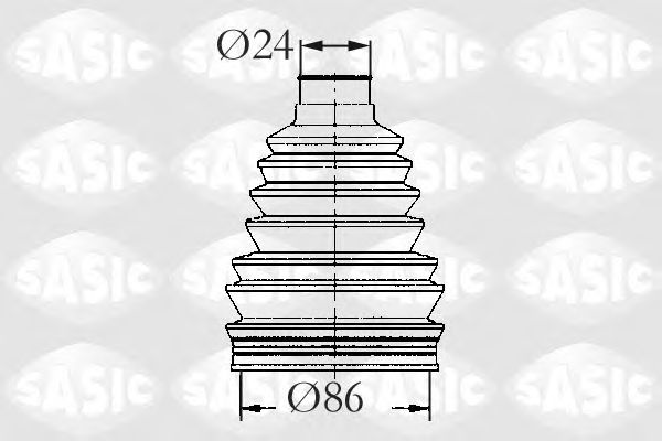 Комплект пыльника ШРУСа SASIC 2933053