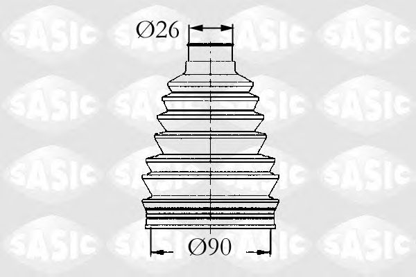 Комплект пыльника ШРУСа SASIC 4003441