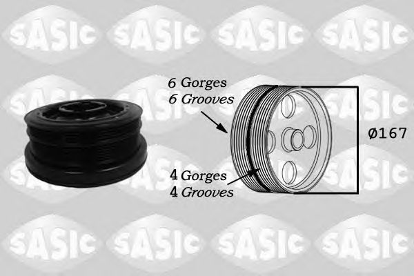 Шкив коленвала SASIC 2156034