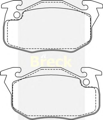 Тормозные колодки BRECK 20906 00 702 00