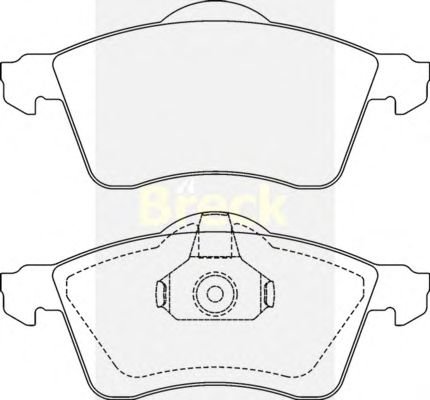 Тормозные колодки BRECK 21883 00 701 00