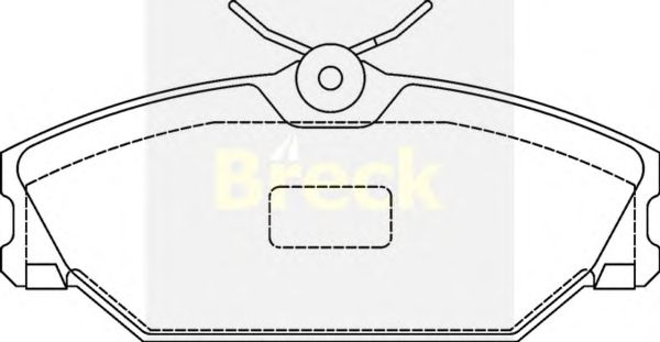 Тормозные колодки BRECK 23172 00 702 00