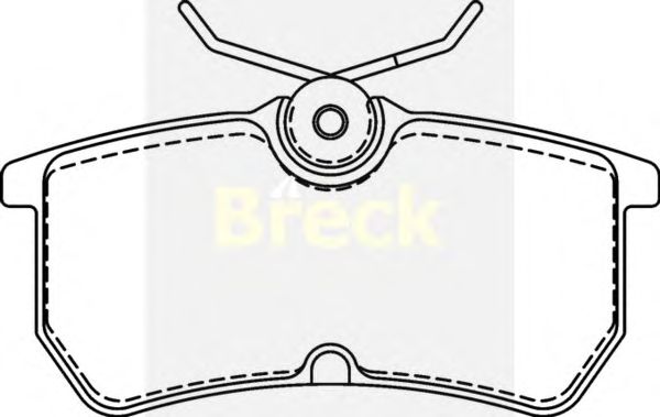 Тормозные колодки BRECK 23353 00 704 00
