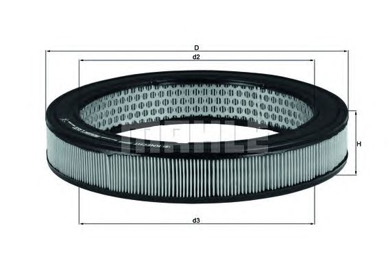 Воздушный фильтр MAHLE ORIGINAL LX 630