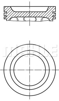 Поршень MAHLE ORIGINAL 030 34 02