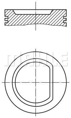 Поршень MAHLE ORIGINAL 030 32 02