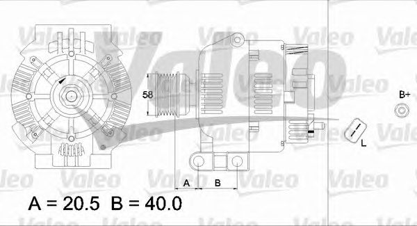 Генератор VALEO 437311