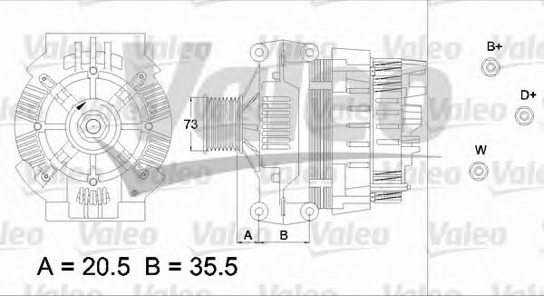 Генератор VALEO 437327