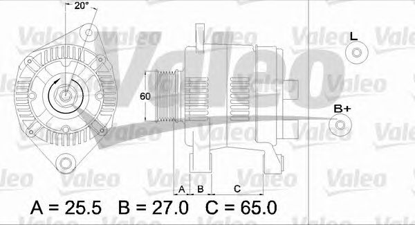Генератор VALEO 437349