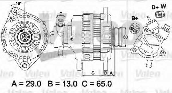 Генератор VALEO 437497
