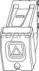 Кнопка включения аварийной сигнализации TOPRAN 205 688
