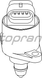Поворотная заслонка, подвод воздуха TOPRAN 721 465
