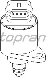 Поворотная заслонка, подвод воздуха TOPRAN 721 462