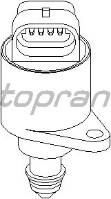 Поворотная заслонка, подвод воздуха TOPRAN 721 459