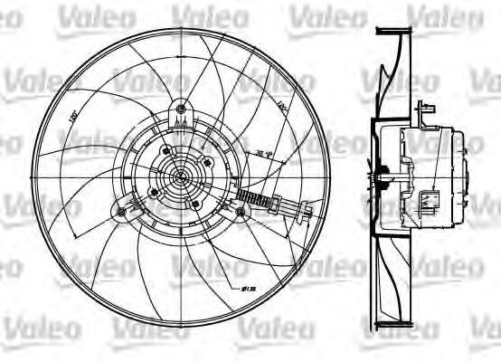 Вентилятор охлаждения VALEO 698357