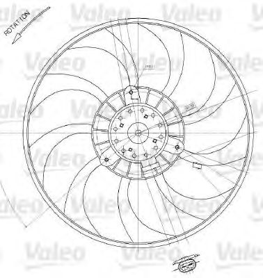 Вентилятор охлаждения VALEO 698412