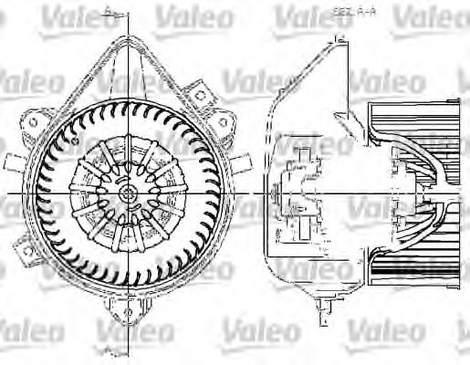 Вентилятор салону VALEO 698534