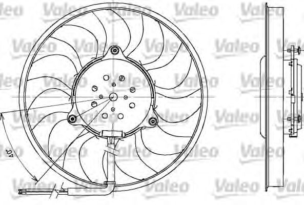 Вентилятор охлаждения VALEO 698611