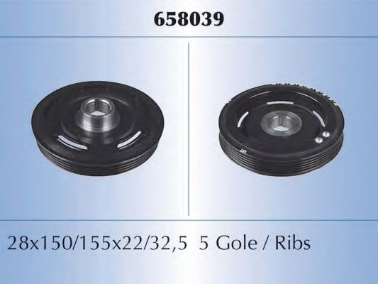 Шкив коленвала MALO 658039