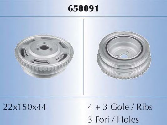 Шкив коленвала MALO 658091