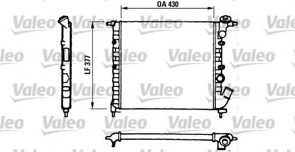 Радиатор, охлаждение двигателя VALEO 730055