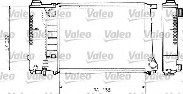 Радиатор, охлаждение двигателя VALEO 730365