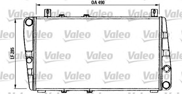 Радиатор, охлаждение двигателя VALEO 730375