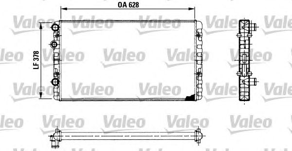 Радиатор, охлаждение двигателя VALEO 730955