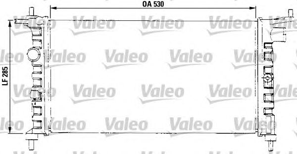 Радиатор, охлаждение двигателя VALEO 731013