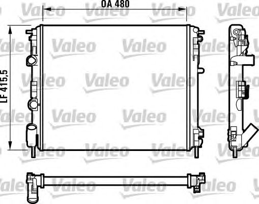 Радиатор, охлаждение двигателя VALEO 732720