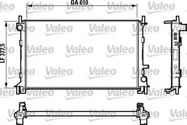 Радиатор, охлаждение двигателя VALEO 732732
