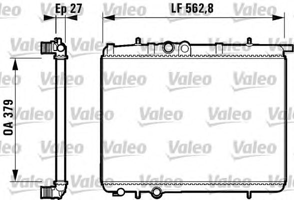 Радиатор, охлаждение двигателя VALEO 732910