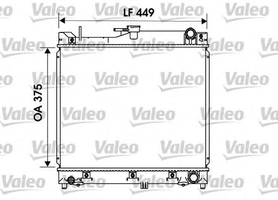 Радиатор, охлаждение двигателя VALEO 734170
