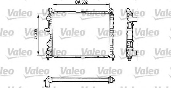 Радіатор, охолодження двигуна VALEO 811071