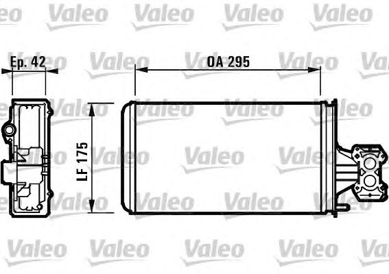 Радиатор отопителя VALEO 812132