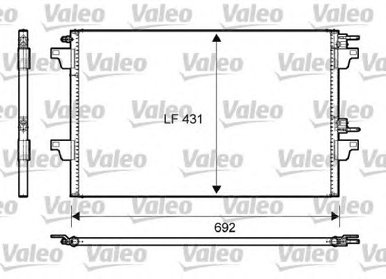 Радиатор кондиционера VALEO 814007