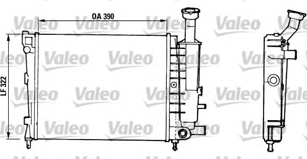 Радиатор, охлаждение двигателя VALEO 816706