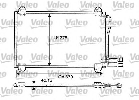 Радиатор кондиционера VALEO 816891