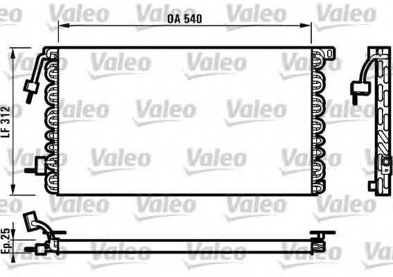 Радиатор кондиционера VALEO 816977